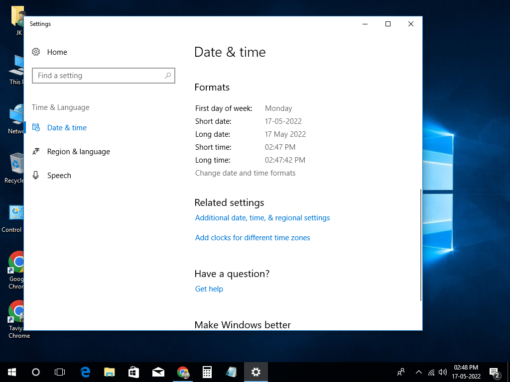 How to Change Time Format 24hr to 12-hour Clock in Windows 10 