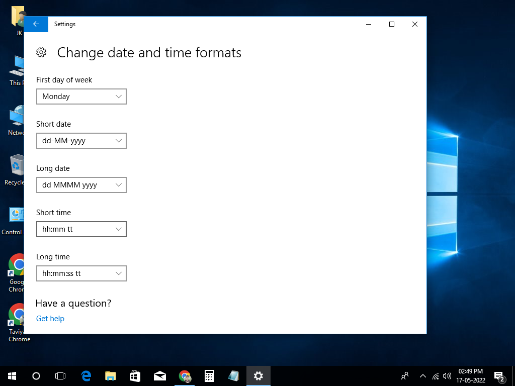 How to Change Time Format 24hr to 12-hour Clock in Windows 10 
